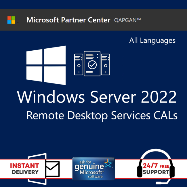 Windows Server 2022 Remote Desktop Services CALs